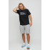 Men's basic black T-shirt with YAPPI print