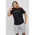 Men's basic black T-shirt with YAPPI print