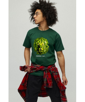 Men's green T-shirt with YAPPI print