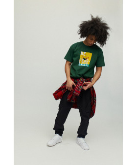 Футболка мужская зеленая с принтом YAPPI