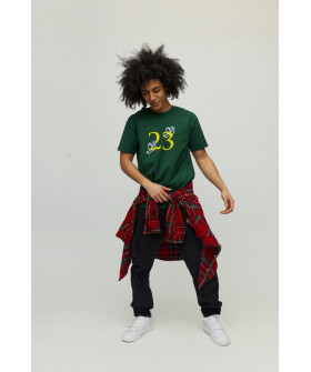 Men's green T-shirt with YAPPI print