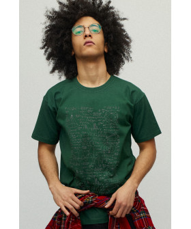 Men's green T-shirt with YAPPI print