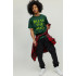 Men's green T-shirt with YAPPI print