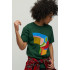 Men's green T-shirt with YAPPI print