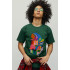 Men's green T-shirt with YAPPI print