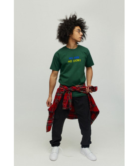 Футболка чоловіча зелена з принтом YAPPI