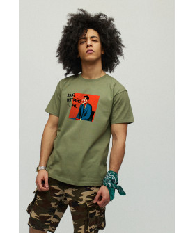 Men's military T-shirt with YAPPI print