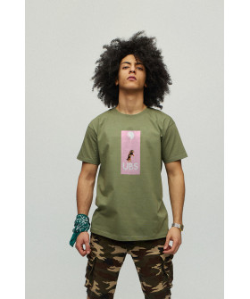 Men's military T-shirt with YAPPI print