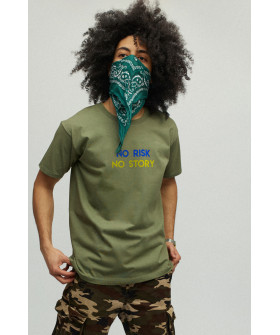 Men's military T-shirt with YAPPI print