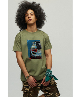 Men's military T-shirt with YAPPI print