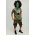 Men's military T-shirt with YAPPI print