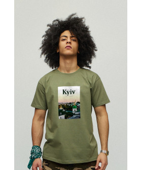 Men's military T-shirt with YAPPI print