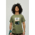 Men's military T-shirt with YAPPI print