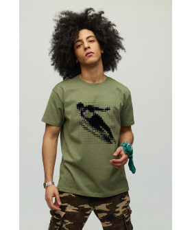 Men's military T-shirt with YAPPI print