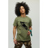 Men's military T-shirt with YAPPI print