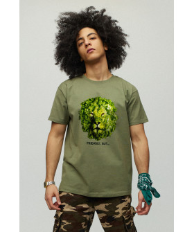 Men's military T-shirt with YAPPI print