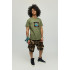 Men's military T-shirt with YAPPI print