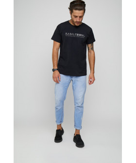 Футболка YAPPI чоловіча чорна "Без звичайних людей не буває великих"