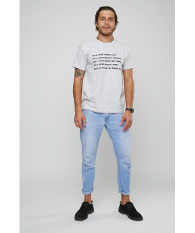 Футболка YAPPI чоловіча сіра "GPT"