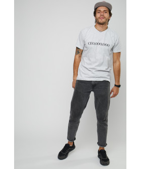 Футболка YAPPI чоловіча сіра "CEO,OOO,OOO"