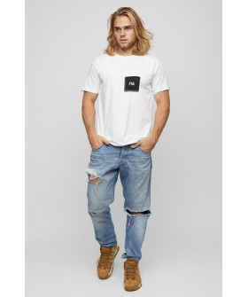 Футболка YAPPI чоловіча біла "F16"