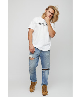 Футболка YAPPI чоловіча біла "Без звичайних людей не буває великих"