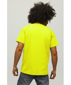 Футболка YAPPI чоловіча жовта "Who cares. I`m already late"