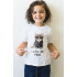 T-shirt YAPPI children's white "Leave me alone"