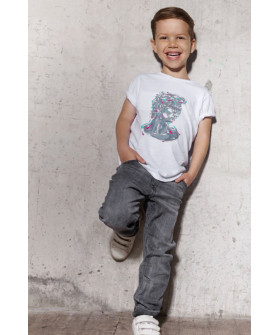 YAPPI children's white T-shirt "Antiquity"