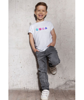 YAPPI children's white T-shirt "Game"