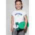 YAPPI children's white patriotic T-shirt "Artem est.Lviv"