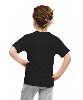 T-shirt YAPPI children's black "Wild child"