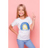 YAPPI children's white patriotic T-shirt "I love Ukraine"