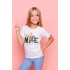 T-shirt YAPPI children's white "Nice to meet you"