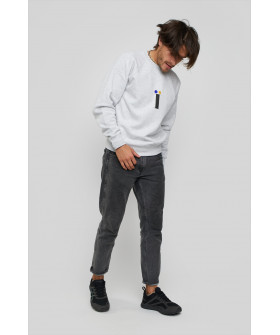 Світшот YAPPI чоловічий  сірий " Ї "