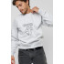 Sweatshirt YAPPI men's gray "Cat-Zeppelin"