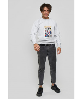 Свитшот YAPPI мужской серый "Japanned style"