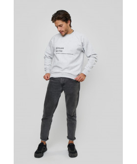 Свитшот YAPPI мужской серый "Больше не пью - правда с ограниченным сроком действия"