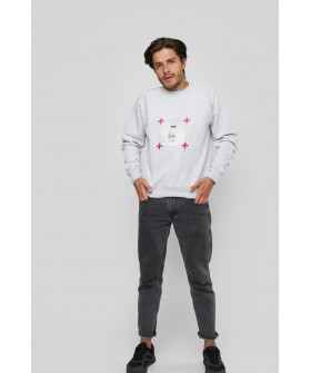 Свитшот YAPPI мужской серый "Silence"