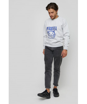 Свитшот YAPPI мужской серый "Purrvana"