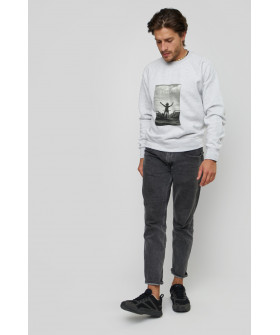 Свитшот YAPPI мужской серый "Freedom"