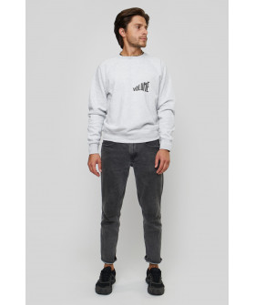 Свитшот YAPPI мужской серый "Volume"