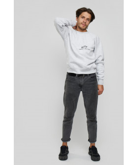 Свитшот YAPPI мужской серый "WTF (Where`s The Food)"