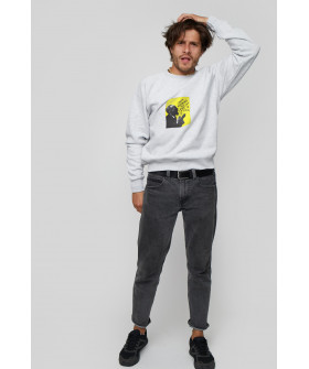 Світшот YAPPI чоловічий  сірий "I have nothing to say and i`m saying it"