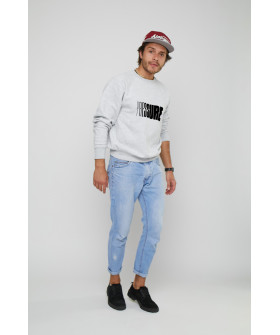 Свитшот YAPPI мужской серый "Pressure"