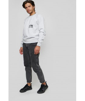 Свитшот YAPPI мужской серый "Future millionaire"