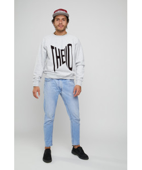 Свитшот YAPPI мужской серый "The end"