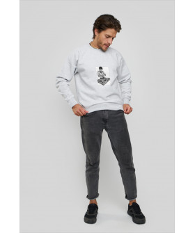 Свитшот YAPPI мужской серый "DJ Bruce"