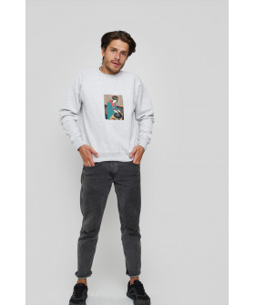 Свитшот YAPPI мужской серый "DJ Geisha"