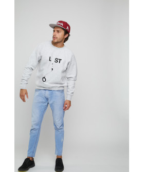 Свитшот YAPPI мужской серый "Lost"